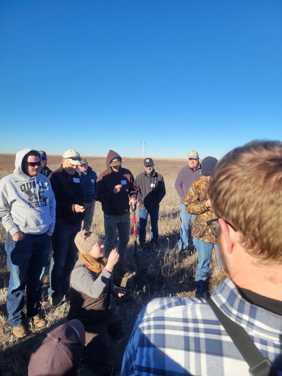 HinemanFarms's tweet photo. We attended a playa workshop in Ford and Gray counties. It was nice to see some playas and wetland reserve easements that have been restored help rainfall infiltrate the ground. We applaud the work all these groups are doing. #DucksUnlimited #PheasantsForever #PLJV #KAWS #NRCS https://t.co/mknLaAVWSU