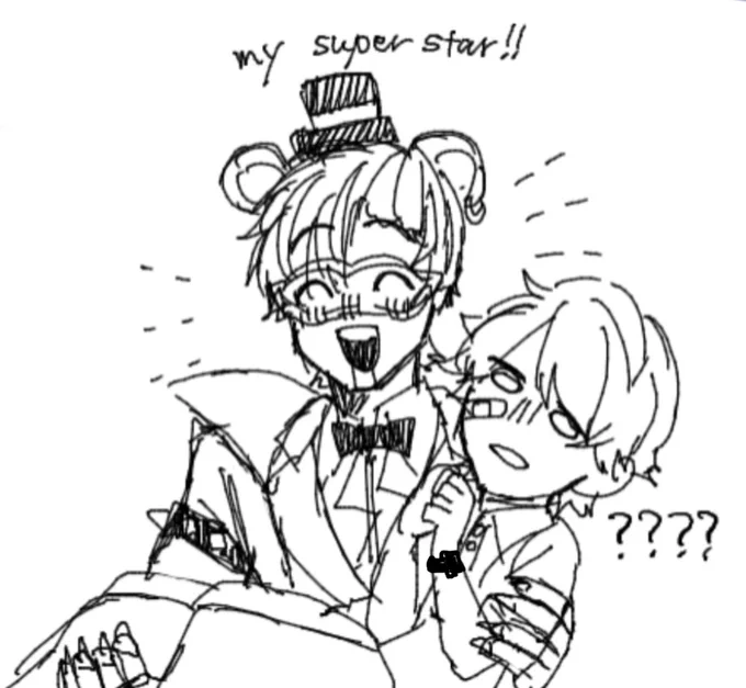 擬グラフレさんとグレゴリーくん 