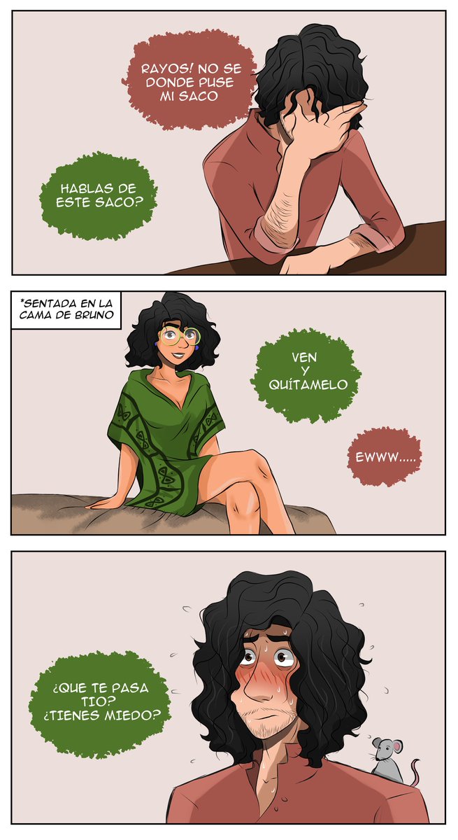 Ruby_phantoms14's tweet photo. Algo va a pasar aquí 😈🦋⌛

#mirabruno #brumira #madrigalcest #encanto #bruno #mirabel #cómic #brunoxmirabel https://t.co/VvduTYSua4