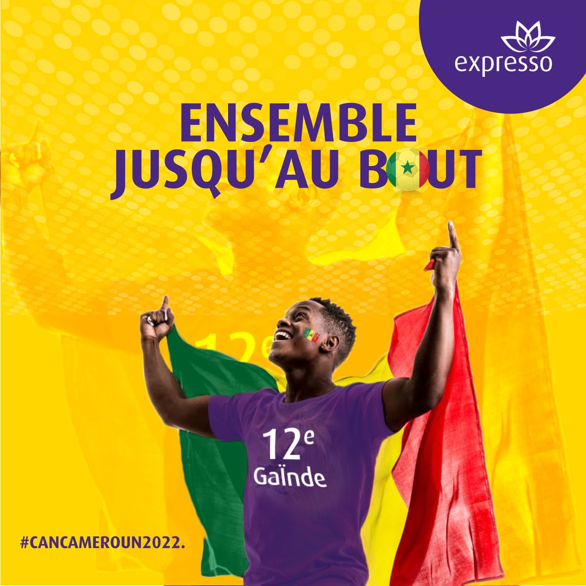 expressosenegal's tweet photo. Tous derrière les lions !
And bolo dieuli liñiou mom 💪🏾
Go Gaindè 🇸🇳
#Sunucan https://t.co/seup2kXvYS