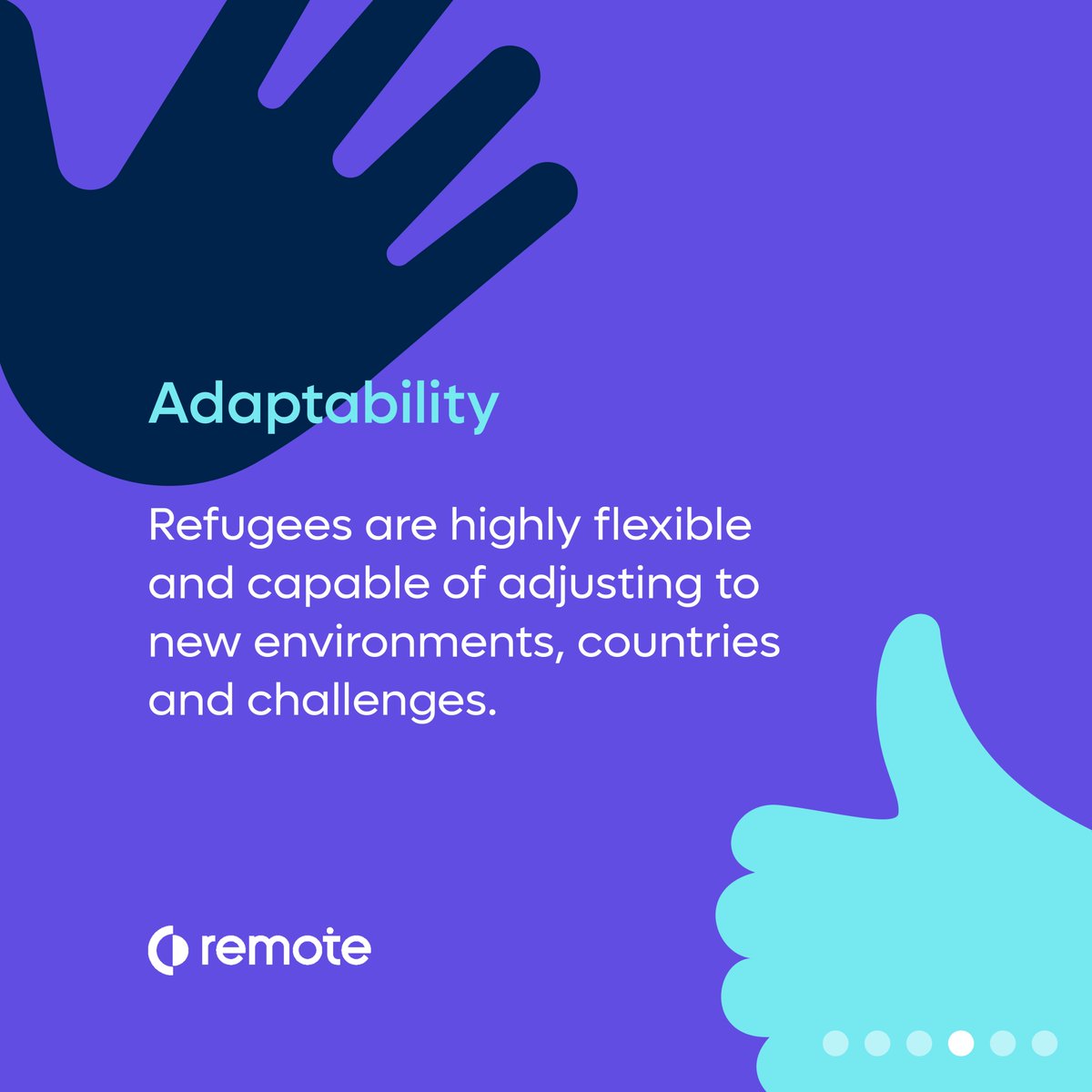 remote's tweet photo. Say hi to Remote for Refugees 👋 
Our program offering FREE global employment services for all refugee workers who live in countries where we have a presence

Start here: https://t.co/9vHooOV4Hv https://t.co/2cZO5QPuxy