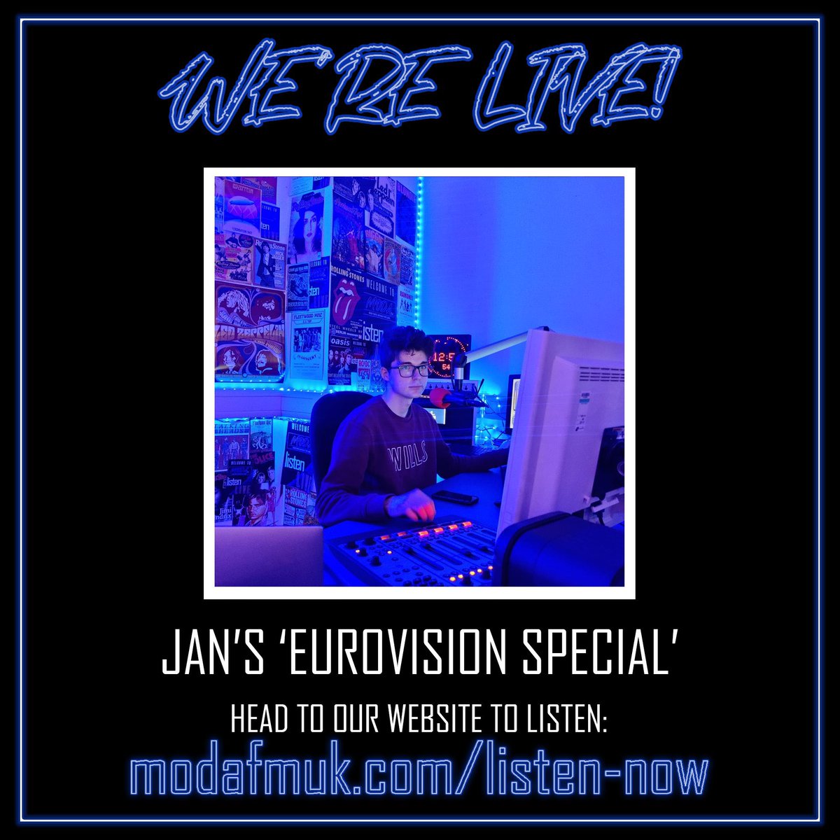 You still have time to catch Jan’s eurovision special! Tune in at modafmuk.com/listen-now #modafm #modafmuk #birminghammusic #birminghamradio #radio #music #fashion #culture #birmingham