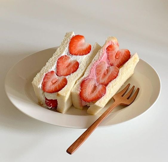 Strawberry sandwiches