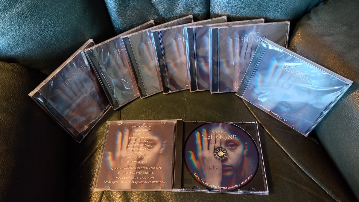 WoooHoo Look what just arrived ... The first test batch of my new album ... I will give it a good check and sort out the streaming options before posting links
