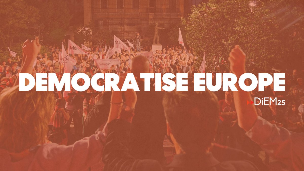 Europe is run by oligarchs who don't give a damn about people.

All they care about is filling their pockets with💰

But it doesn't have to be this way!

Join DiEM25 and let's fight together to change this: diem25.org/join

🌎Transnationally
  ↕️  Bottom-up
🧑‍🤝‍🧑Together