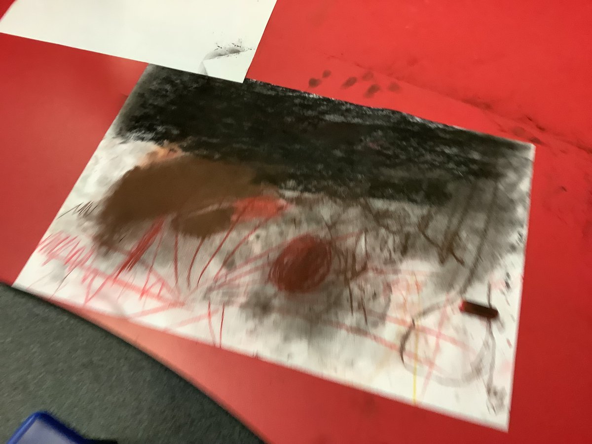 J. S. Bach evoking feelings from Year 4, and expressed through art.