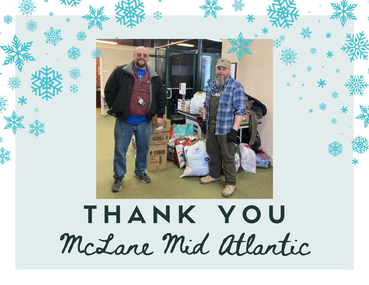 FredRegionCoC's tweet photo. THANK YOU to @McLaneCo Mid Atlantic for your generosity!! Pallets full of winter clothes and hygiene items will go to great use! https://t.co/OgZOlOzoqZ