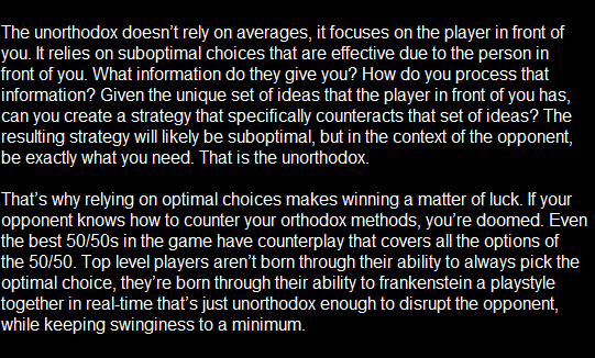 Coach Ramses tip TL;DR:

If you rely only on optimal choices, winning will be a matter of luck.

As always, long version ⬇️