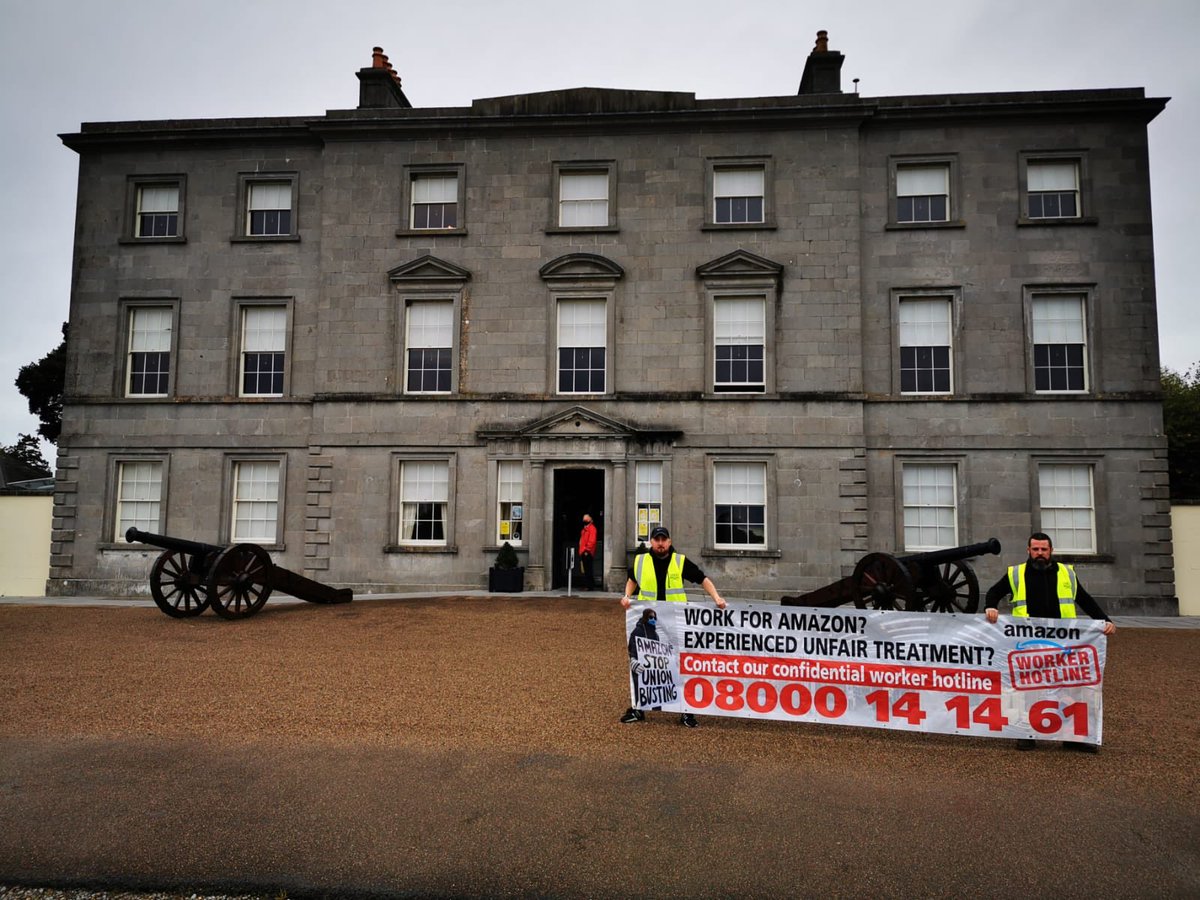 ActionAmazonIRE's tweet photo. Do you work for Amazon? Have you worked for Amazon? If you have experienced or witnessed unfair treatment or anything else you think needs to be raised, you can contact our free, confidential Amazon Workers' Hotline 1800 851 268 / https://t.co/RVgfRlmUAk

#ActiononAmazon https://t.co/km5YPHVdY5
