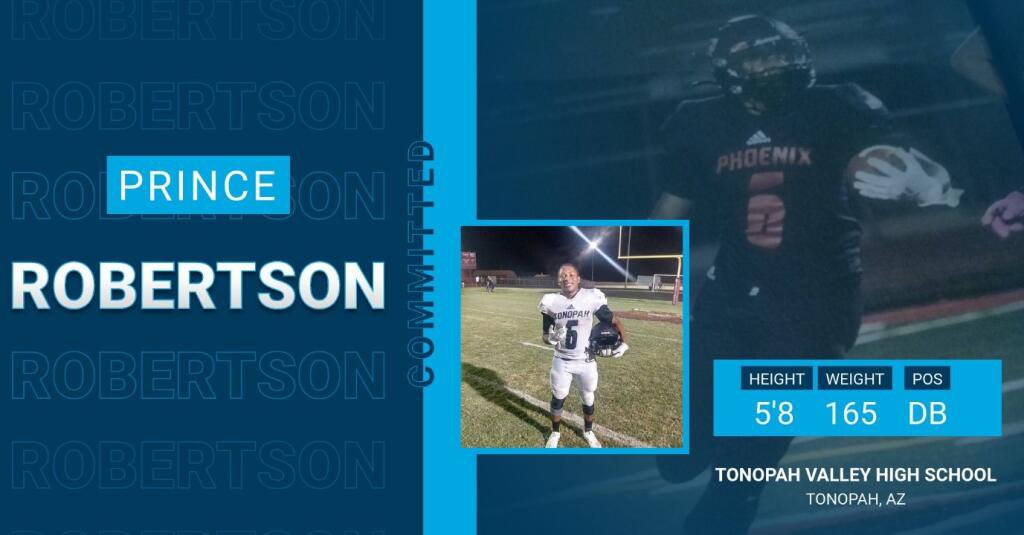 P6Prince's tweet photo. I want to thank God and all my former coaches,family members, and friends that have supported me. Also the Coaches that recruited me. Today I’m announcing my commitment to Dakota State University!! Go Trojans!!!! @gridironarizona @DakSt8Football @AZSPORTSNETWORK @CoachSinsabaugh https://t.co/ugLGt3HB09
