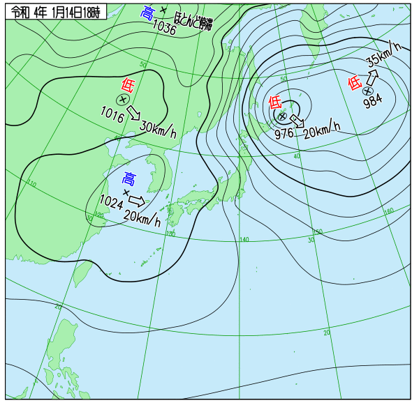 Winter_Monsoon's tweet photo. 【1月14日概況】1040hPaなう。次第に大陸から高気圧が張り出し、北日本中心の冬型の気圧配置じゃ。一連の寒気団侵攻により、各地で積雪深が増加。アメダスの積雪深と解析積雪深の分布を確認すると、山沿いでは各地100cmオーバー、200cmに達した地点もあるぞい。月末に向けてまだまだ増やしていくぞい！ https://t.co/GK86adNYU9