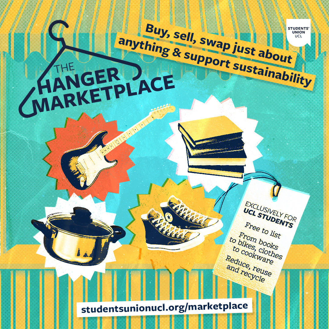 Out now (and we're pretty pleased with this) a brand new way for UCL students to buy, sell and swap stuff they no longer need.

From books to bikes, clothes to cookware. A circular economy is essential for our future♻️

studentsunionucl.org/shop/marketpla…