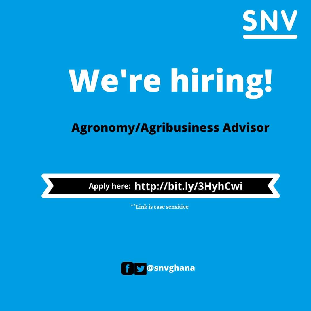 SNVGhana's tweet photo. #SNVCareers
Today is the deadline for two openings we have!
Multi-Country Project Manager for the Transformative Land Investment (TLI) Project: https://t.co/w1y936hoWj
Agronomist for the Collaborative Learning for Climate Smart Cocoa (CLCSC) Project: https://t.co/tfkEcLvygX https://t.co/OfFwdxYKph