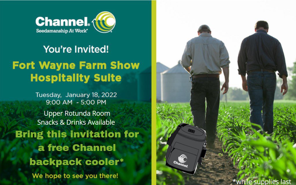 Channel_Indiana's tweet image. Join us at the Fort Wayne Farm Show on Tuesday for drinks and snacks on the second floor
