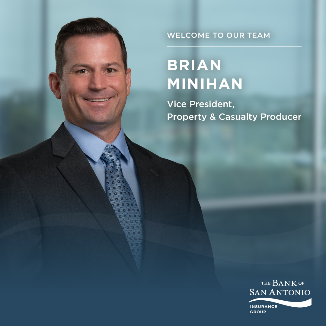 Join us in welcoming Brian Minihan as Vice President, P&amp;C Producer to The Bank of San Antonio Insurance Group. 
Learn more about Brian here: www2.thebankofsa.com/POTM_BrianMini…