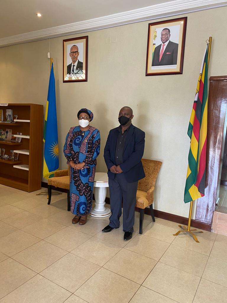 Today i had the honour to receive ZESA delegation led by Engineer Utah. Deepening collaboration in energy, Zimbabwe - Rwanda relations.
