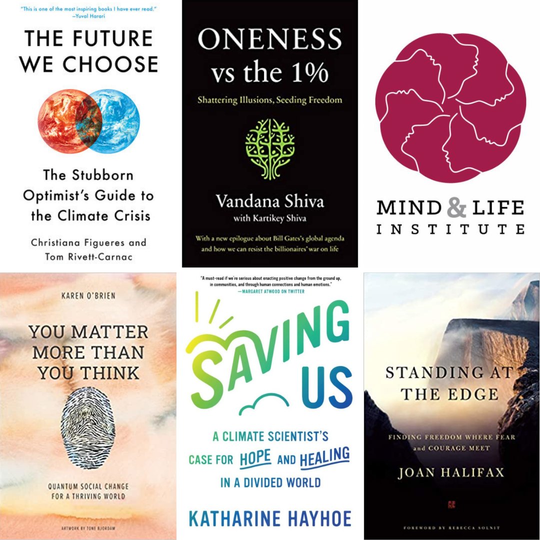 mindandlife's tweet image. Our online course "The Mind, The Human-Earth Connection, &amp;amp; the Climate Crisis" starts next week! Until then we hope you'll dive into these books from featured speakers—like @CFigueres &amp;amp; @KHayhoe—exploring #contemplativewisdom &amp;amp; our #humanearthconnection 🌎 mindand.life/boBH50HpXwt