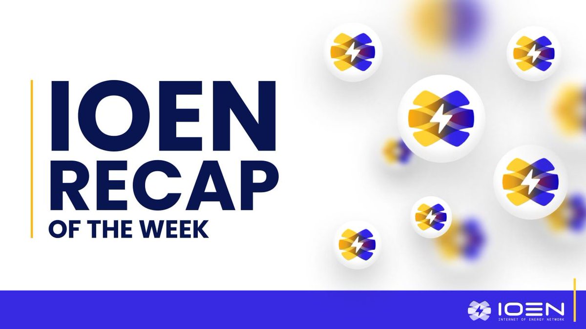 IOEN_tech's tweet image. ⚡️Dear community, here is your IOEN Recap of the Week:

🟡IOEN TV Snippet:
youtube.com/watch?v=rYohIZ…

🔵IOEN in the news:
loom.ly/HctBEc0

🤝 exNetwork Capital Partnership:
medium.com/internet-of-en…

🟡IOEN TV:
youtube.com/watch?v=2mtO0V…

And more!