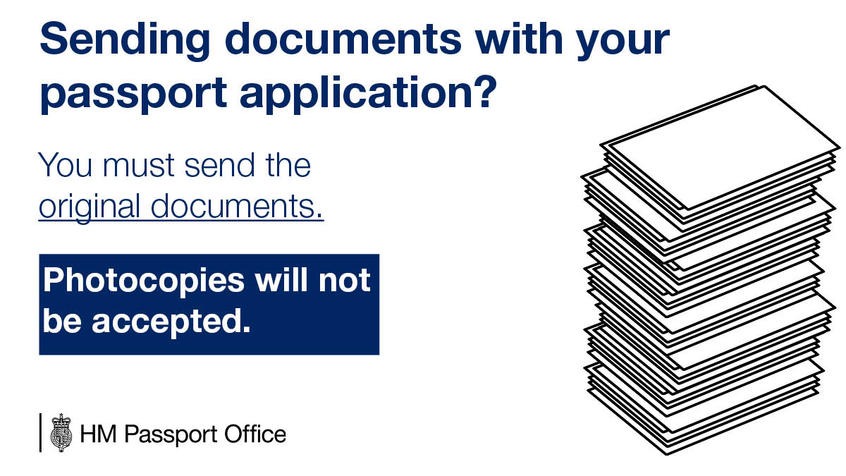 HM_Passport's tweet photo. Remember! You must submit the original certificates with your passport application. Photocopies will not be accepted. 📝

↪️https://t.co/bNolspqAM8

#SupportingDocuments #TopTip https://t.co/n0hXpEGnKt