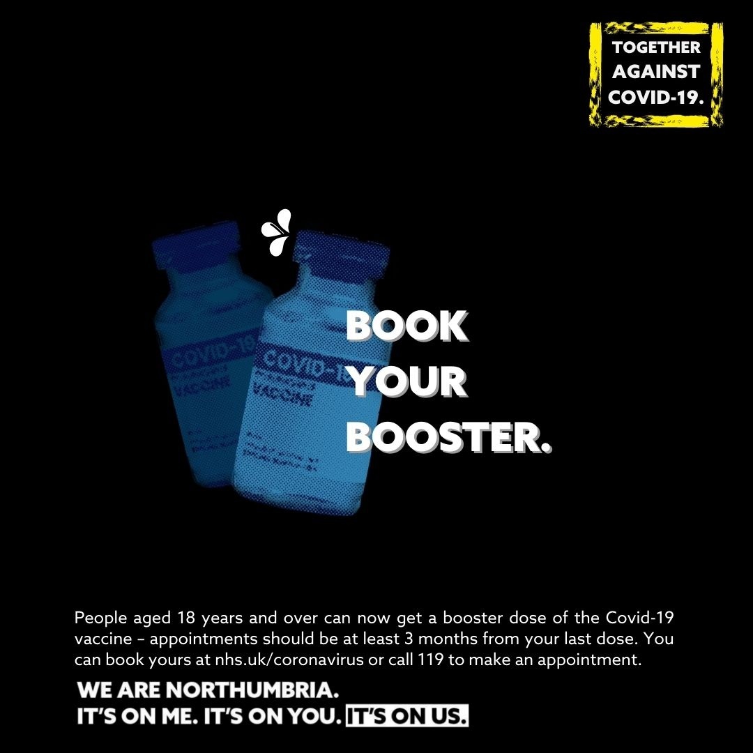Have you booked your booster yet? Go to https://t.co/KuKkTkGZxs or call 119 to book an appointment. You can also visit https://t.co/hmAqfUuCba for information on pop-up sites in your local area. #TogetherAgainstCovid https://t.co/y0Ff1rc4h2