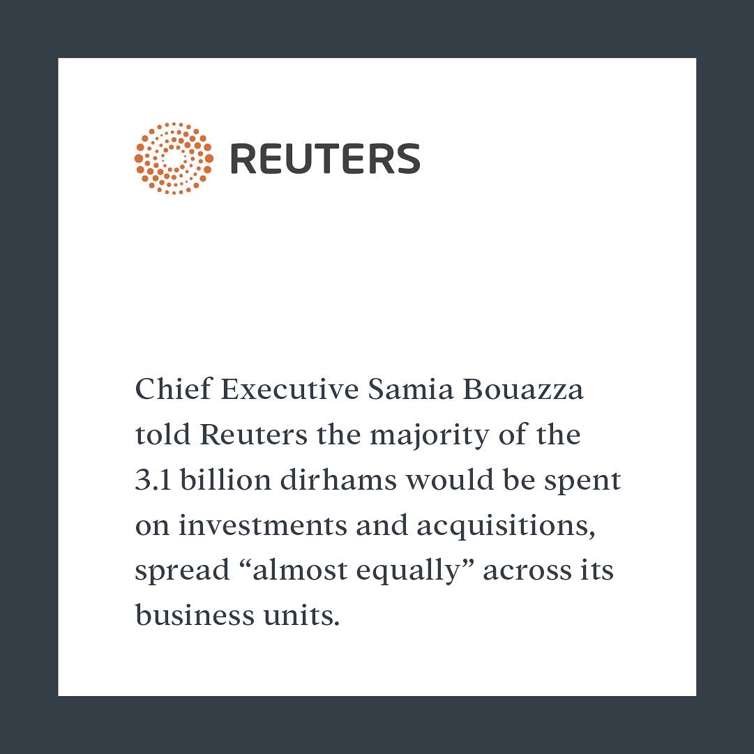 2pointzerogroup's tweet photo. During her interview with #Reuters, and features on #Nasdaq, #Alarabiya, our CEO &amp; MD, Samia Bouazza, elaborated on our Group’s bold expansion drive, stating that we are assessing several deals in Europe, focusing on strategic value and healthy returns. 
https://t.co/gsjwUN1c7w https://t.co/HNLfZZ7ref