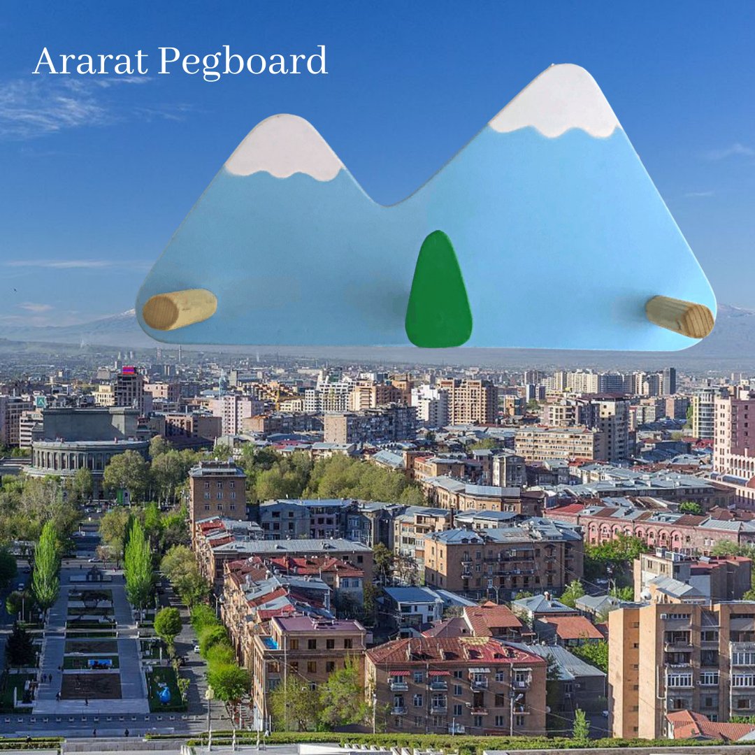 HDIFarmenia's tweet photo. #Ararat is special for all #Armenians living in different corners of the world. It has not only mesmerizing beauty, but also a symbol of Motherland.🗻

#HDIF created Ararat pegboard by taking this into account, its made out of recycled transport pallets.  https://t.co/6WMEZg8Uuc https://t.co/QjIpph27zI