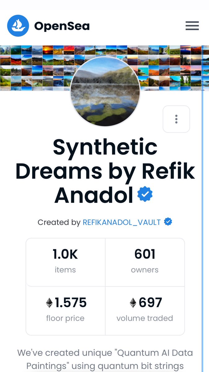 refikanadol's tweet photo. Gm! Exciting floor progress for Synthetic Dreams — Landscapes! https://t.co/xN6L4xV4Xb https://t.co/TmXrCO8ZLI