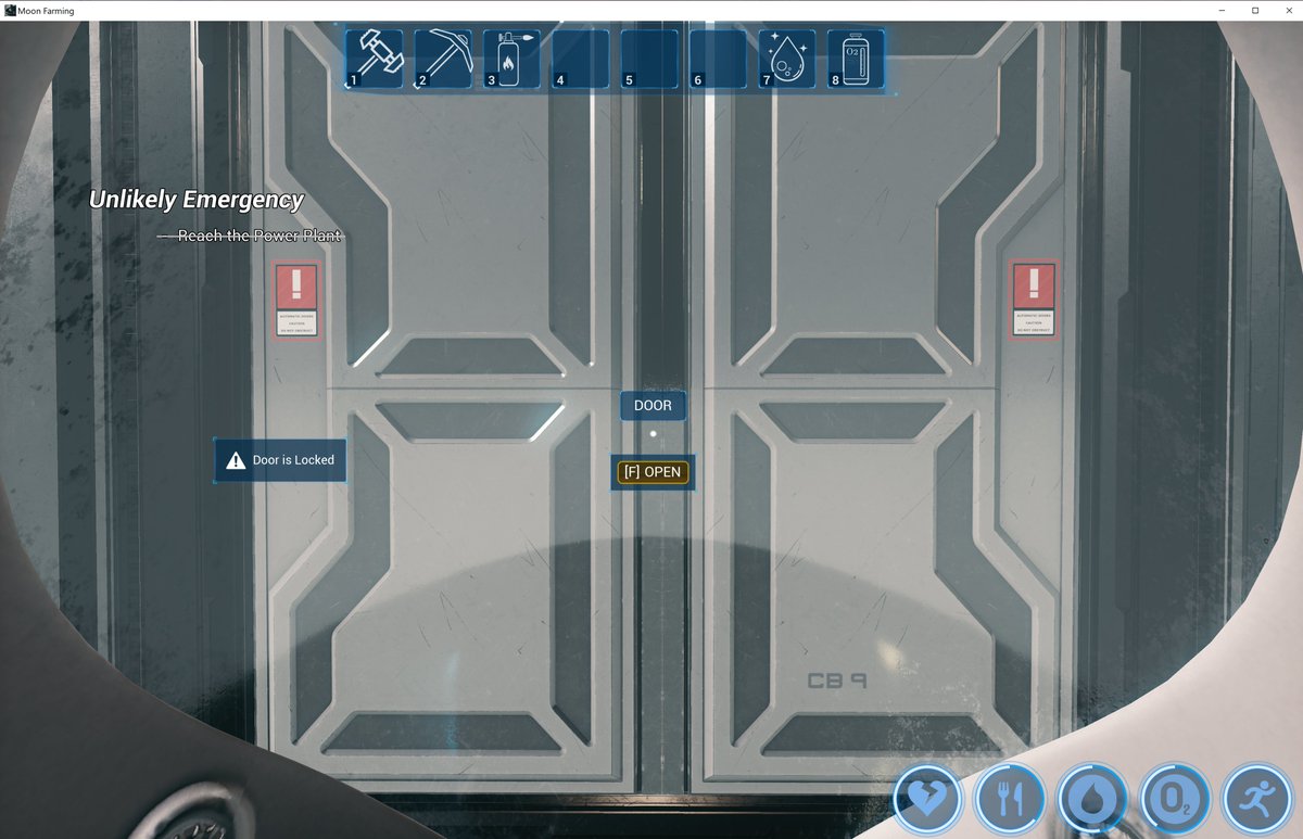 Frosch2023's tweet image. チュートリアルに沿って発電所まで来たけど、ドア開かないよ😥詰んだか…

#MoonFarming