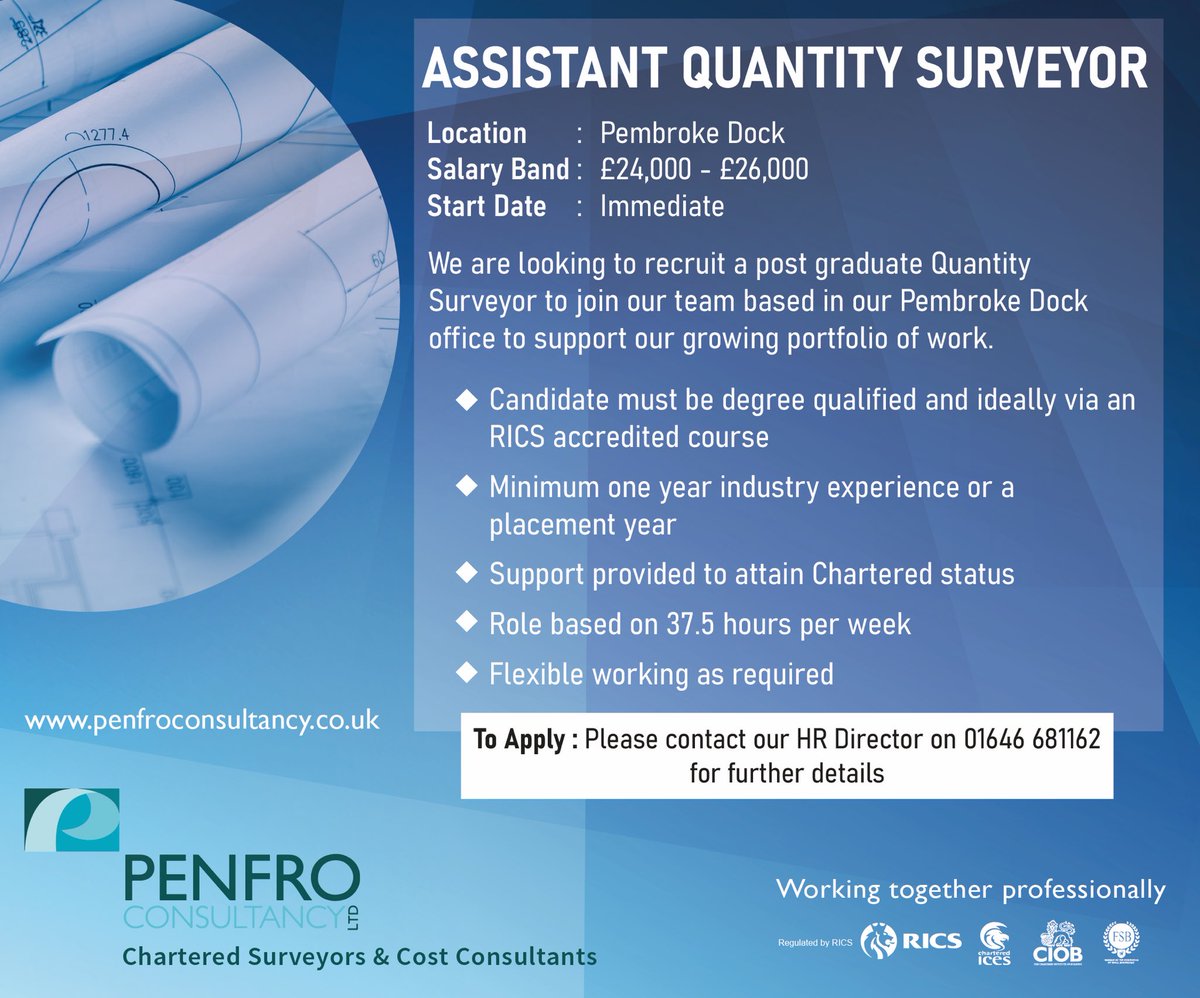 OPPORTUNITY 
Having secured a number of key appointments and contract awards through to 2023, we are currently recruiting