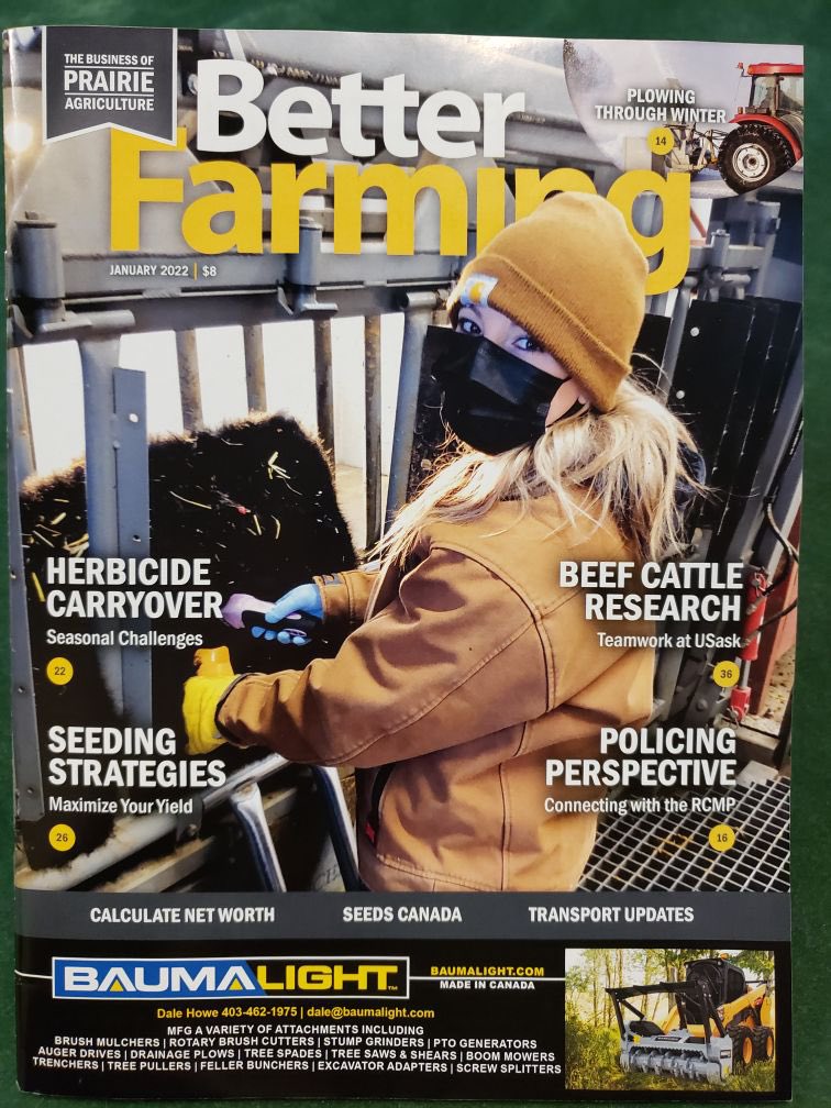 LFCE_usask's tweet photo. Get your hands on the newest edition of @PrairieFarming, to check out the research @RibeiroLabUsask and his team have been doing at @agbiousask and the @LFCE_usask! #beef #research #usask #ergot #forage https://t.co/KSrPzTu5Do