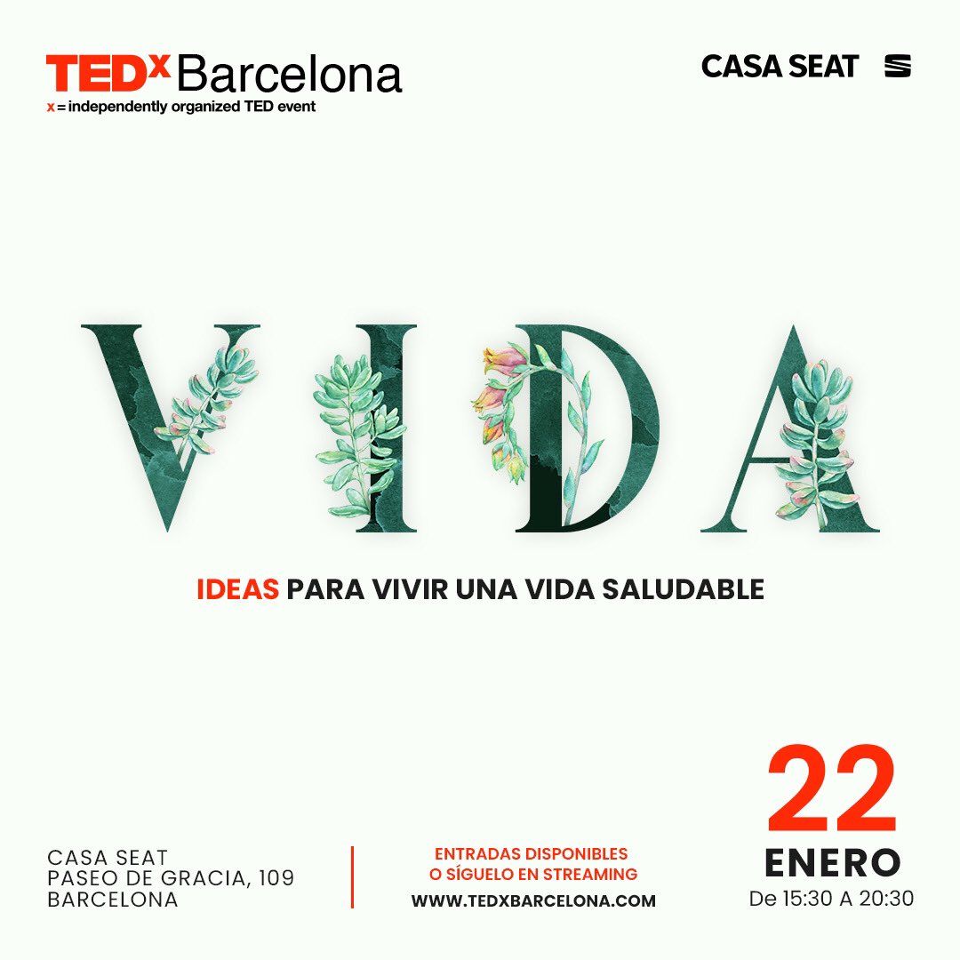 1/3
Tenemos el placer de presentaros… ¡El próximo evento de TedxBarcelona! En los siguientes tweets os dejamos toda la información acerca del evento. No dudéis en preguntarnos cualquier duda que podáis tener a través de nuestras redes sociales o visitar nuestra página web. 🎤✅