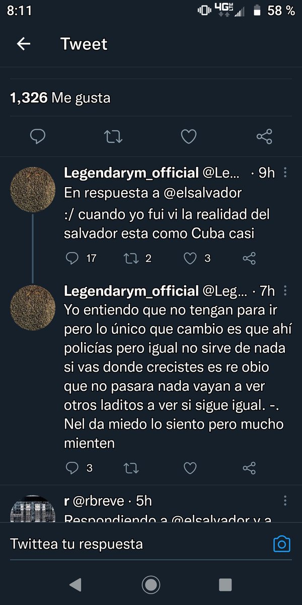 Claramente esta cuenta es de oposición por lo que dice decir que estamos igual que Cuba en qué sentido.