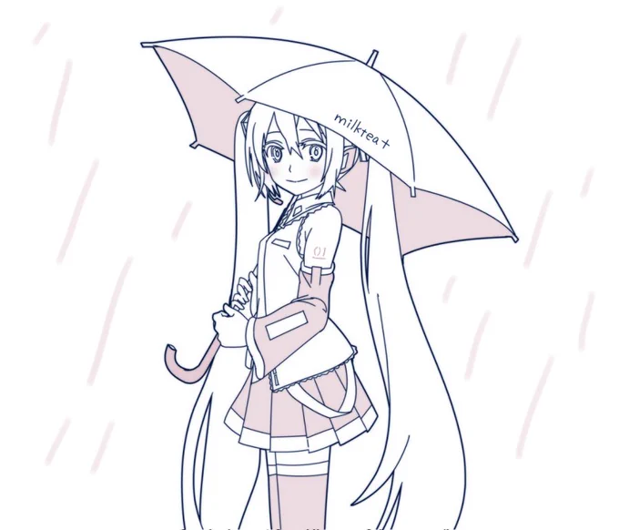 心の雨に傘を

If the sky in your heart is raining, I will give you my umbrella.

#初音ミク 