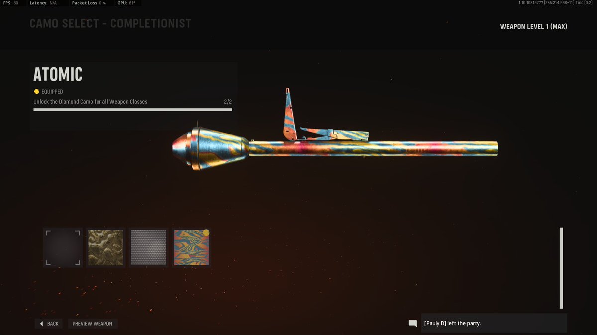 finally done with atomic camo, never again