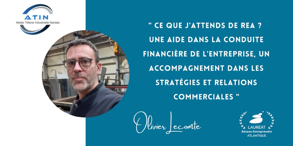 [LAURÉAT] Olivier Lecomte est le repreneur de A.T.I.N. Il est lauréat 2021 et sera accompagné pendant 2 ans par notre association. Découvrez son portrait ici : bit.ly/2lVS3R1