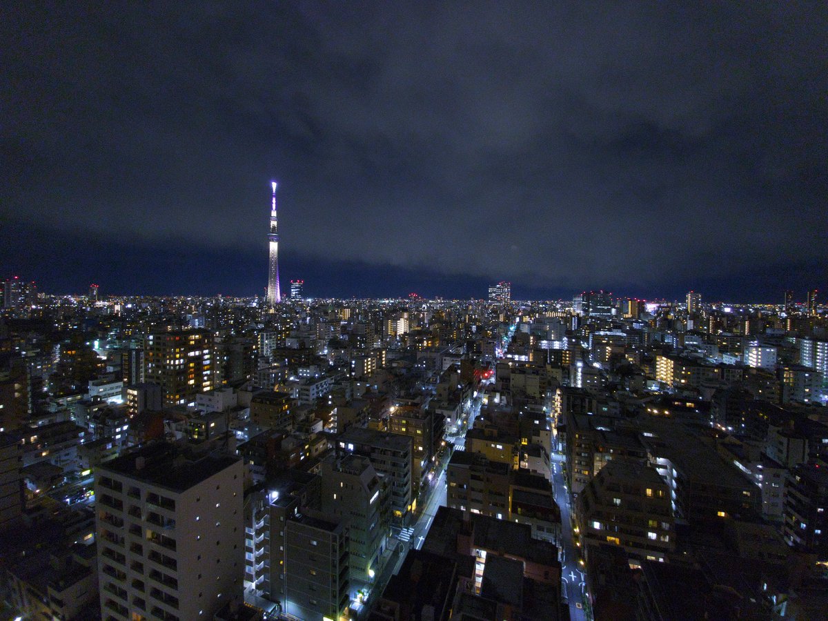 スマホで撮るスカイツリーと夜景 Galaxy S10