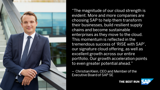 ConorMcCormack_'s tweet photo. 📣 @SAP pre-announces outstanding 4th quarter and full-year 2021 with record cloud performance: https://t.co/rsyhL6259l https://t.co/jOPmJF7tvd