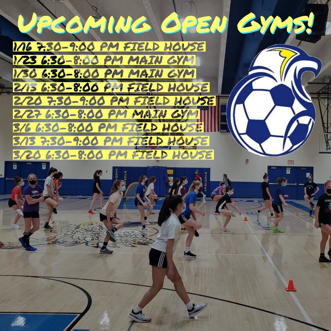 Upcoming Open Gyms!
Please check your email for more information!
#GtownHSgirlssoccer