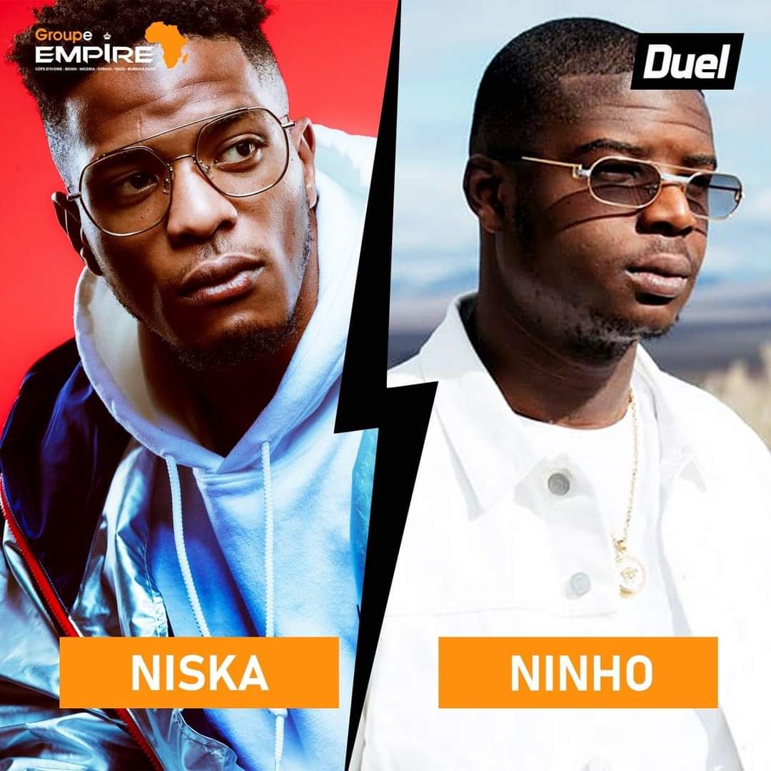 groupe_empire's tweet photo. 📍Pour un méga concert à #Cotonou les vacances prochaines, vous êtes plutôt @niska ou @ninhosdt  🤔?

#TT229, on vous écoute 😎

#GroupeEmpire #wasexo #ComingSoon https://t.co/waz4ed2ldd
