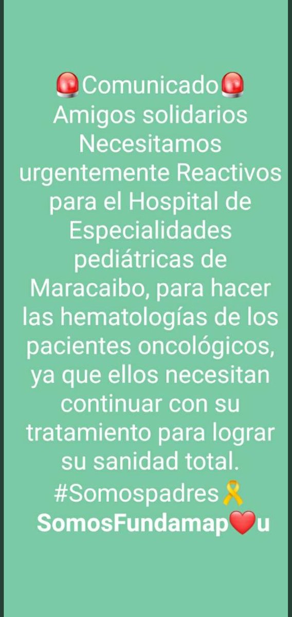 LDanieri's tweet photo. URGENTE

Por favor, son niños con patologías crónicas. Por favor a quien sea de competencia ésto, hablamos de vidas humanas aquí.

#Venezuela #Zulia #Maracaibo https://t.co/TWpxo6Fs39