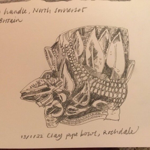 richardhosgood's tweet photo. 3/3 and #DiggingForBritain episode 6 went back to the north - as did our artists on #d4bdrawing with Roman wooden figures, Bronze Age wooden coffins. A clay pipe from Rochdale and Pictish bone pin and comb really emphasising the diversity of offerings this series #archaeology https://t.co/dNPR1arVvp