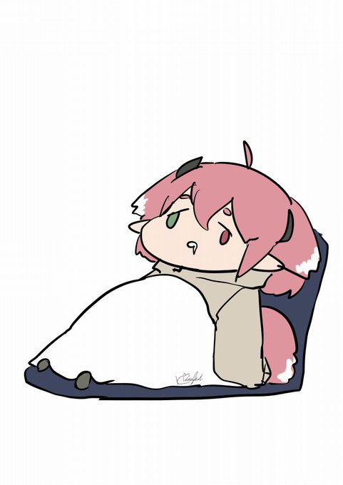 6日間労働で疲労感いっぱいのかさぎ
#かさぎあーと 