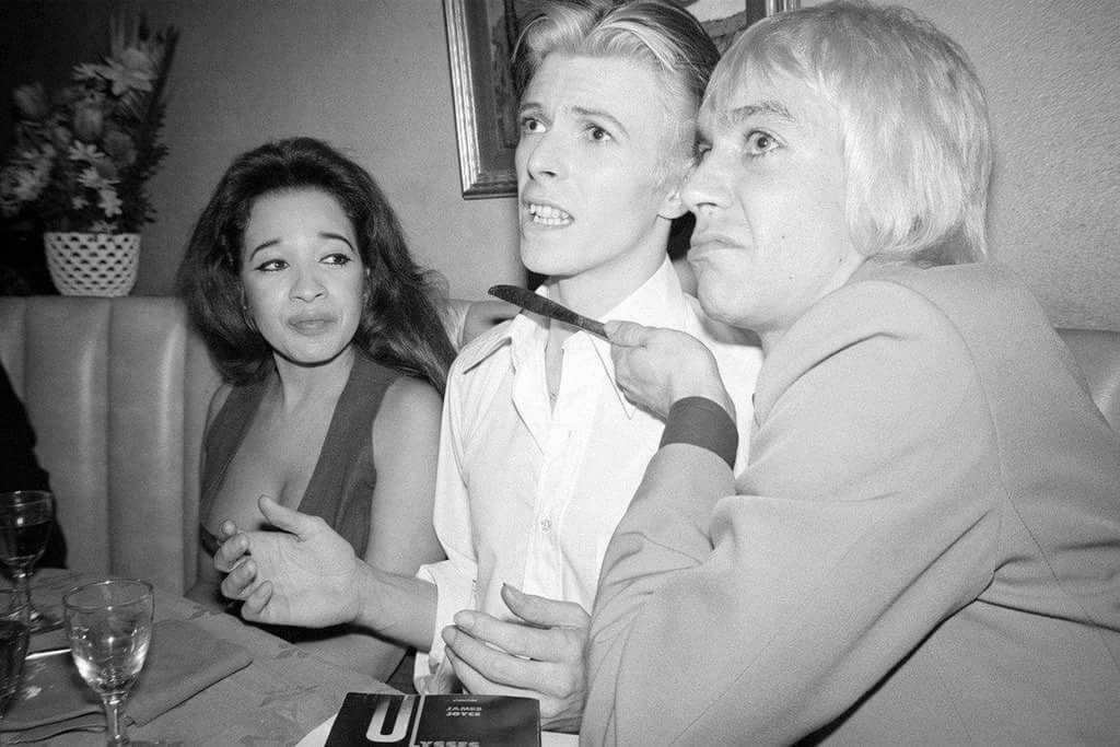 #DavidBowie with #IggyPop and #RonnieSpector, Penn Plaza Club, New York, March 26, 1976 by Andrew Kent