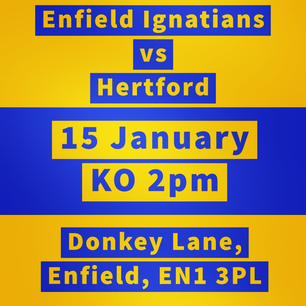 EIRFCDodo's tweet photo. Saturday 15 January:
Old Priorians vs EIRFC 1st XV (A)
KO 3pm
EIRFC Dev XVΒ vs @HertfordRFC (H)
KO 2pm
Supporters welcome! π΅π‘ π π»
#eirfc #eirfcfamily #enfield #londonrugby #northlondonrugby #northlondon #middlesexrugby #grassrootsrugby https://t.co/tR9shQOhvv