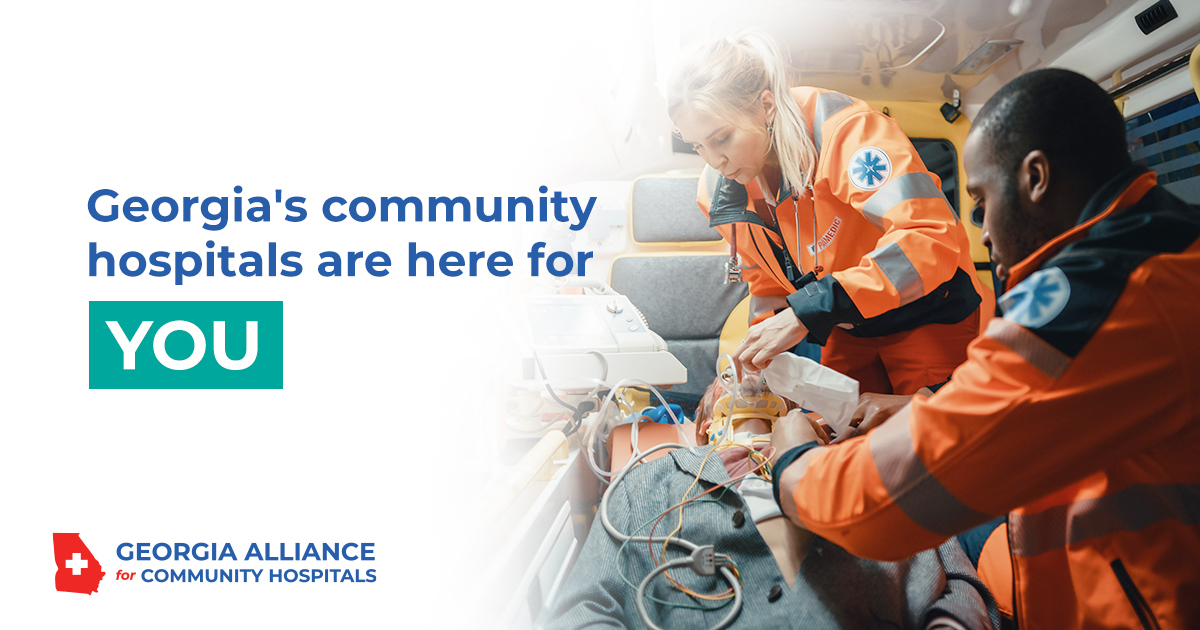Community hospitals are vital to the delivery of emergency healthcare services to millions of #Georgians each year and they support thousands of jobs and the economic viability of the communities where they operate. Stand with us to keep it that way! bit.ly/3rg6IEL