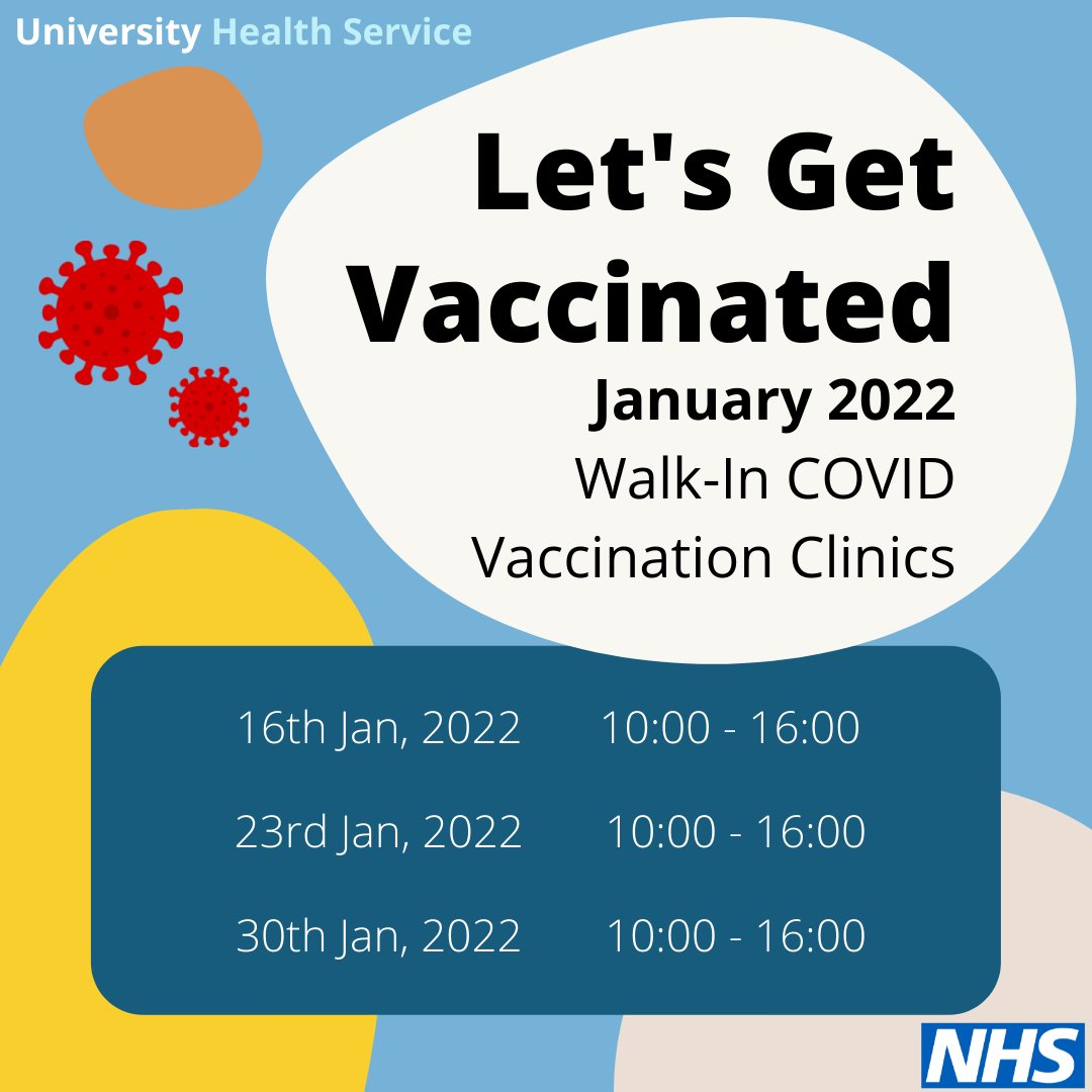 UnivHealthServ's tweet photo. 💉WALK IN COVID-19 VACCINATION CLINICS💉
Sundays 10am-4pm throughout January
Age 18+, 1st, 2nd or booster dose.
For further information and updates visit https://t.co/D3zpugNGRR https://t.co/lyixFlAKaC