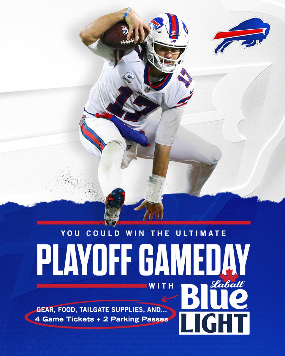 Everything you need for tomorrow. 👏

RETWEET and like this post for a chance to win the ultimate <a href="/LabattUSA/">Labatt Blue Light</a> playoff game day!

Rules: bufbills.co/33i5D71