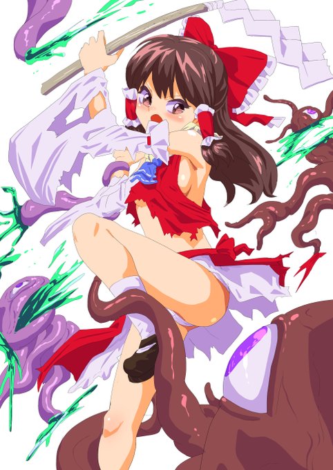 触手と霊夢のらくがき 