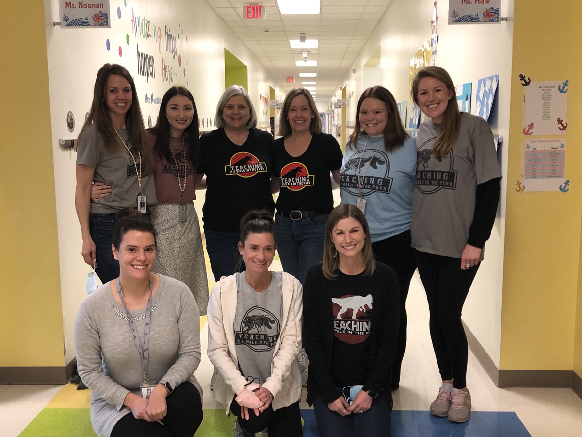 It’s Fossil Day with this amazing 2nd Grade Team!  #teachingisawalkinthepark #scottsridgeelementary