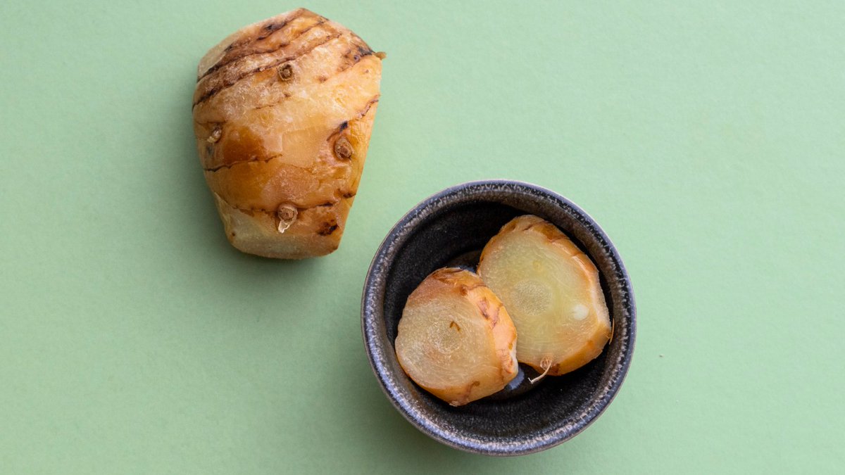 Uno de los toques secretos de los currys de 𝐌𝐚 𝐊𝐡𝐢𝐧 𝐂𝐚𝐟𝐞́, y fuente de propiedades beneficiosas para la salud.

¿Alguien sabe de qué se trata? Y no, no es jengibre.

#rizoma #Gastronomia #Curry #influenciasbirmanas #restaurantebirmano #restaurantevalencia